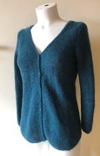 Petrol Mohair vest: ‘Des Petits Hauts’  - Elilou maat 36/38., Kleding | Dames, Des Petits Hauts, Blauw, Ophalen of Verzenden, Zo goed als nieuw