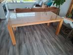 Eettafel 180x90x76 hoog met dik zeil erop, Ophalen of Verzenden, Gebruikt, Rechthoekig, 50 tot 100 cm