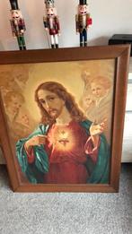 Jezus op doek. 15 euro, Antiek en Kunst, Antiek | Religie, Ophalen