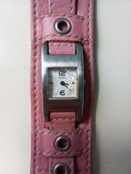 Guess horloge roze leer met een barst in het glas!, Sieraden, Tassen en Uiterlijk, Horloges | Dames, Overige materialen, Guess