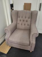 Degelijke grijsbruine fauteuil, Ophalen, Gebruikt