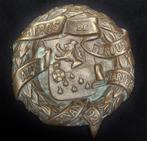 Bronzen PLAQUETTE Heros de VERDUN aux Martyre DINANT 1921, Ophalen of Verzenden, Landmacht, Overige gebieden, Overige typen