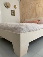 Tweepersoons bed van populieren multiplex, Ophalen, Nieuw, Tweepersoons, Hout