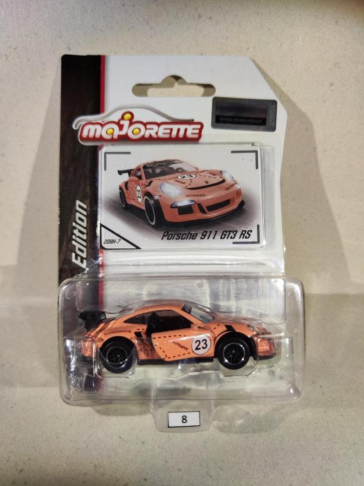 Majorette Porsche 911 GT3 RS, Hobby en Vrije tijd, Modelauto's | Overige schalen, Nieuw, Auto, Ophalen of Verzenden