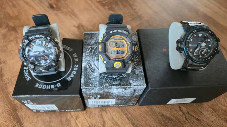 G-Shock Collectie: GG-B100, GW-9400Y, GWN-Q1000A, Sieraden, Tassen en Uiterlijk, Horloges | Heren, Ophalen of Verzenden