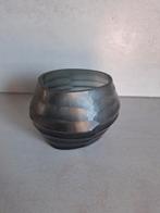 Donker glazen waxinelichthouder, vaasje van Dekocandle, Overige materialen, Grijs, Ophalen of Verzenden, Zo goed als nieuw