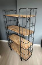 Industriële Bakkerskast met Houten Planken, Huis en Inrichting, Ophalen, Gebruikt