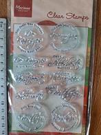 MARIANNE DESIGN NEDERLANDSE TEKST STEMPEL KERST KAARTEN MAKE, Hobby en Vrije tijd, Ophalen of Verzenden, Zo goed als nieuw, Clearstamp