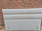 GRATIS Boxspring Hoofdbord - Grijze Stof, Ophalen, Gebruikt, Tweepersoons, 180 cm