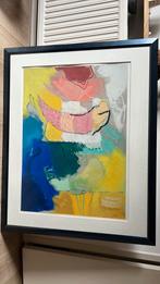 Groot kleurrijk schilderij, Antiek en Kunst, Kunst | Schilderijen | Abstract, Ophalen