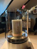 Bolmus windlicht  amilio nieuw in doos incl kaars, Nieuw, Ophalen of Verzenden, Metaal, Grijs