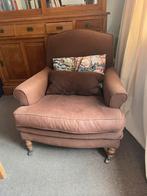 Bruine leunstoel, Huis en Inrichting, Gebruikt, 75 tot 100 cm, Ophalen of Verzenden, Klassiek Engels