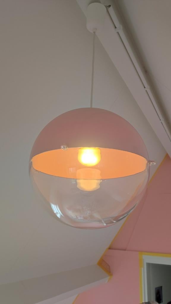 Retro hanglamp van het merk Koziol Orion, Kunststof, Gebruikt, Ophalen of Verzenden, Minder dan 50 cm