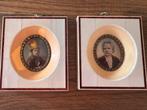 Oude schilderijtjes frans portret miniatuur, Antiek en Kunst, Ophalen of Verzenden