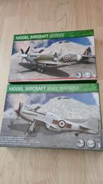 Spitfire en P 51 Mustang., Ophalen of Verzenden, Zo goed als nieuw, 1:72 tot 1:144, Overige merken