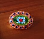 Mooie Italiaanse micro mozaïek broche, Ophalen of Verzenden, Overige materialen