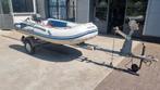 HonWave rubberboot 300 cm alu bodem, 6PK motor en trailer, Aluminium, Gebruikt, Benzine, Minder dan 70 pk