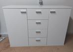 Nette witte dressoir kast met lades, Ophalen, Zo goed als nieuw, 25 tot 50 cm
