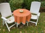 Tuintafel met 2 stoelen, Tuin en Terras, Tuinsets en Loungesets, Kunststof, Gebruikt, Tuinset, Eettafel