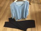 PAÓLA!Lúxe Top 48& M&S!Lúxe Broek Stijlvol Blauw.Sámen:, Ophalen of Verzenden, Zo goed als nieuw, Maat 46/48 (XL) of groter