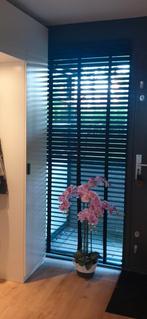 Zwarte houten jaloezieën 99x218, Huis en Inrichting, Stoffering | Gordijnen en Lamellen, Ophalen, 50 tot 100 cm