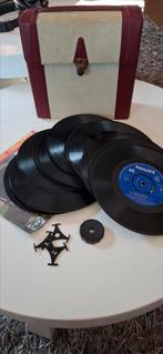 Ongeveer 20 vinyl singels met koffertje, Ophalen of Verzenden, Gebruikt