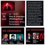 1 ticket voor Paul en Vrienden zondag 16/11/25 om 16.00 uur, Tickets en Kaartjes, Drie personen of meer