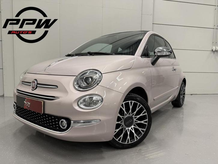 Fiat 500C 1.2 Star POWDER-PINK/NAVI-GROOT/CARPLAY/VIRTUAL/LE, Auto's, Fiat, Bedrijf, Te koop, 500C, ABS, Airbags, Airconditioning