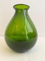 De Lek vaas glas 1950 20 cm, Gebruikt, Overige kleuren, Ophalen of Verzenden, Glas