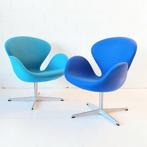 Arne jacobsen swan chair fritz hansen donkerblauw enkel, Gebruikt, Ophalen of Verzenden, Metaal