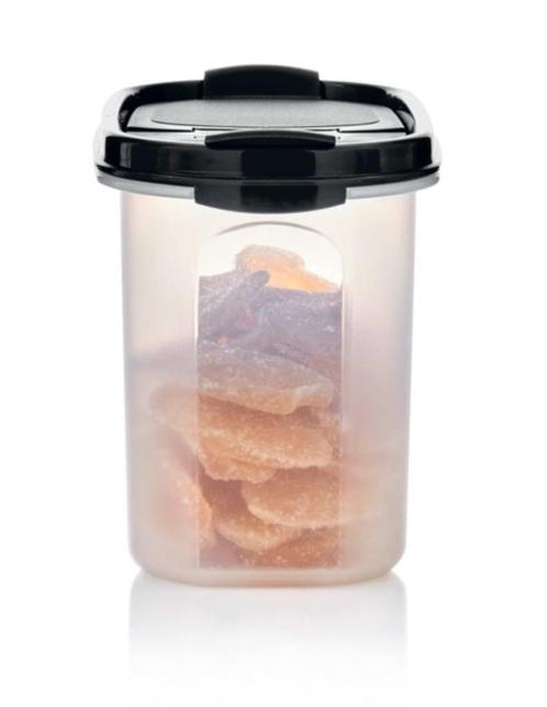 Tupperware Ruimtespaarder #2 Inhoud 1,1L Zwart Nieuw, Huis en Inrichting, Keuken | Tupperware, Nieuw, Bus of Trommel, Ophalen of Verzenden