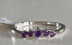 Amethyst amethist ring zilver, Paars, Ophalen of Verzenden, Zo goed als nieuw, Dame