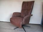 NIEUWSTAAT Hjort Knudsen design relax fauteuil stof bruin M, 75 tot 100 cm, Ophalen of Verzenden, Zo goed als nieuw, Overige materialen
