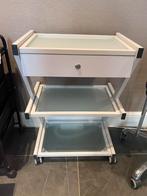 Esthetische trolley met lade en 3 planken, Huis en Inrichting, Ophalen of Verzenden, Nieuw, Hout, 60 cm of meer