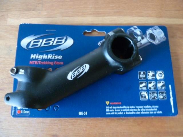 BBB BHS-24 HighRise stuurpen 35D 25.4 110mm zwart, Fietsen en Brommers, Fietsonderdelen, Nieuw, Algemeen, Stuur, Ophalen of Verzenden