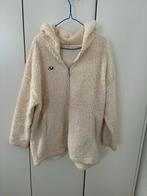 Witte Teddy Fleece Trui met Rits, Ophalen of Verzenden, Zo goed als nieuw, Maat 38/40 (M), Beige