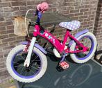 Kinderfietsje Minnie Mouse roze met mandje, Fietsen en Brommers, Fietsen | Kinderfietsjes, Ophalen, Zo goed als nieuw, 16 tot 20 inch