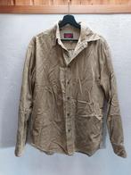 Ribstof blouse overhemd beige vintage Episode maat L, Gedragen, Beige, Maat 42/44 (L), Ophalen of Verzenden