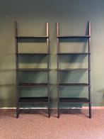 Zwarte Wandrekken - Set van 2, Huis en Inrichting, Kasten | Stellingkasten, Ophalen of Verzenden, Gebruikt