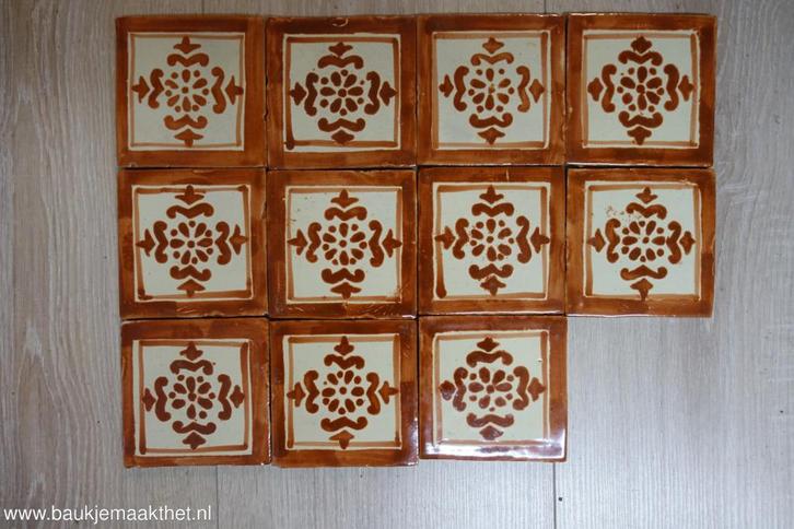 mexicaanse wand tegels 10,5x10,5 , per m2, Doe-het-zelf en Verbouw, Tegels, Nieuw, Wandtegels, Keramiek, Minder dan 20 cm, Minder dan 20 cm