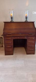 Antiek eiken rolluik bureau, Ophalen