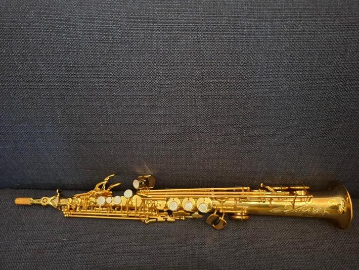 Yamaha Yss875 sopraansaxofoon, Muziek en Instrumenten, Blaasinstrumenten | Saxofoons, Zo goed als nieuw, Sopraan, Ophalen