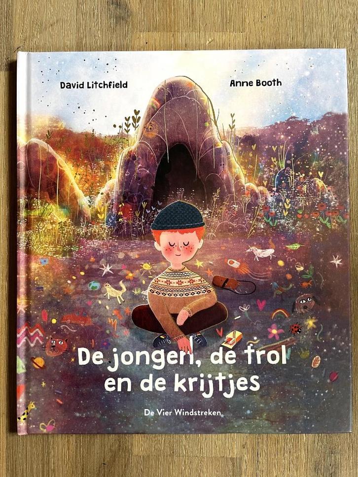 Prentenboek: De jongen, de trol en de krijtjes (nieuw!), Boeken, Kinderboeken | Kleuters, Nieuw, Fictie algemeen, 5 of 6 jaar