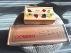 2 domino spellen fruit domino en normale domino, Ophalen, Zo goed als nieuw