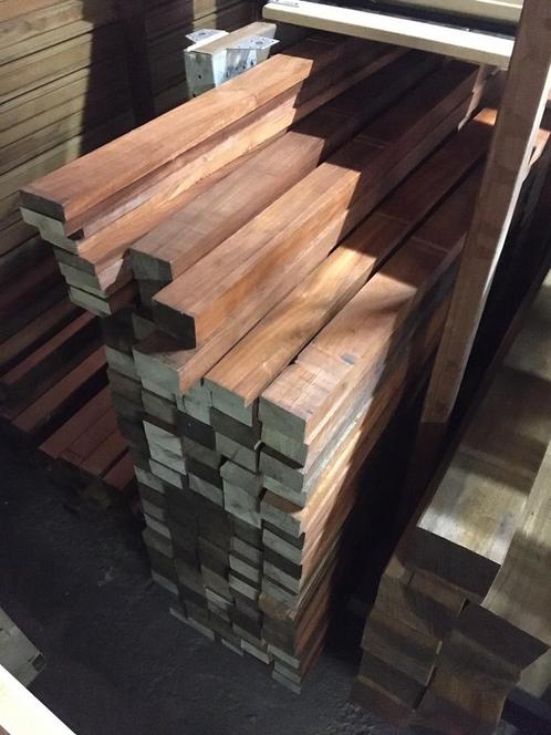 Partij Padouk hardhout, Tuin en Terras, Palen, Balken en Planken, Zo goed als nieuw, Planken, Minder dan 180 cm, Hardhout, Ophalen