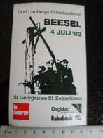 sticker oud limburgs schuttersfeest beesel 1982 st. georgius, Verzamelen, Verzenden, Zo goed als nieuw, Bedrijf of Vereniging