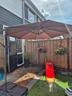 Zweefparasol met voet, Tuin en Terras, Parasols, Ophalen, Gebruikt, Zweefparasol, Waterdicht