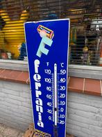 ferrania emaille reclamebord / thermometer XL, Reclamebord, Gebruikt, ., Ophalen of Verzenden