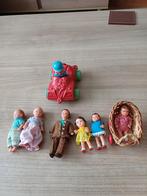 Antieke rubberen Popjes+rubberen autootje, Ophalen of Verzenden