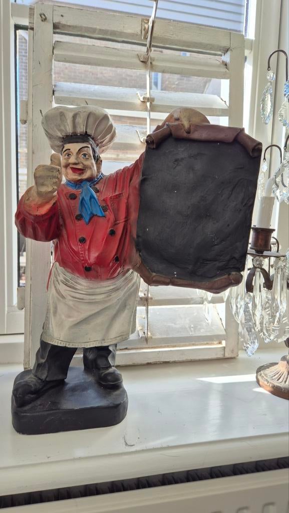 reclame Bakkertje / kok met bord, Ophalen of Verzenden